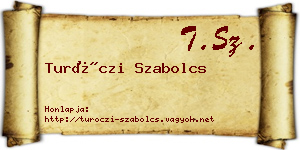 Turóczi Szabolcs névjegykártya
